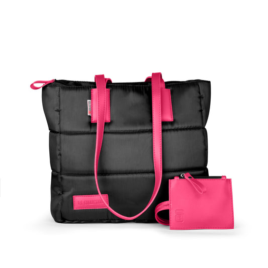 Soft Canvas B.S bag tote bag and shoulder bag for girls - Pink