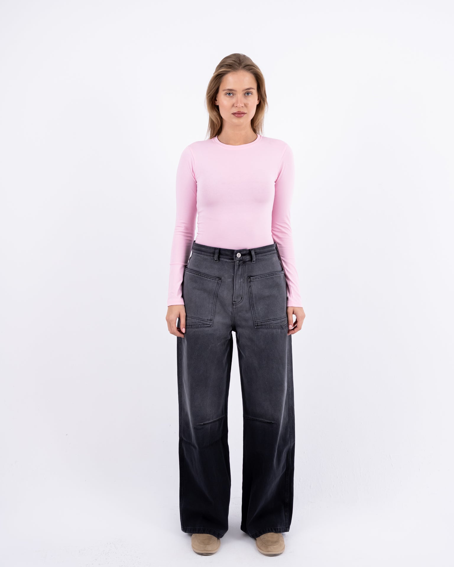 Mixed Grey Jeans