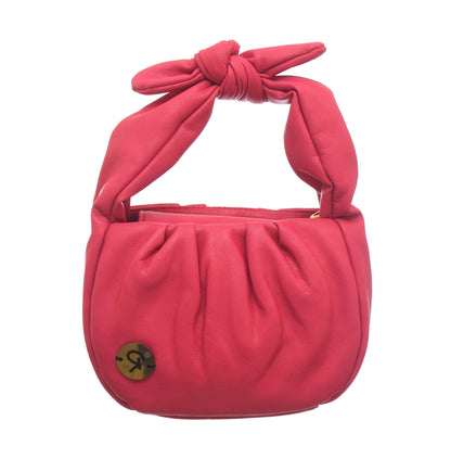 Soft Leather Bow Handbag