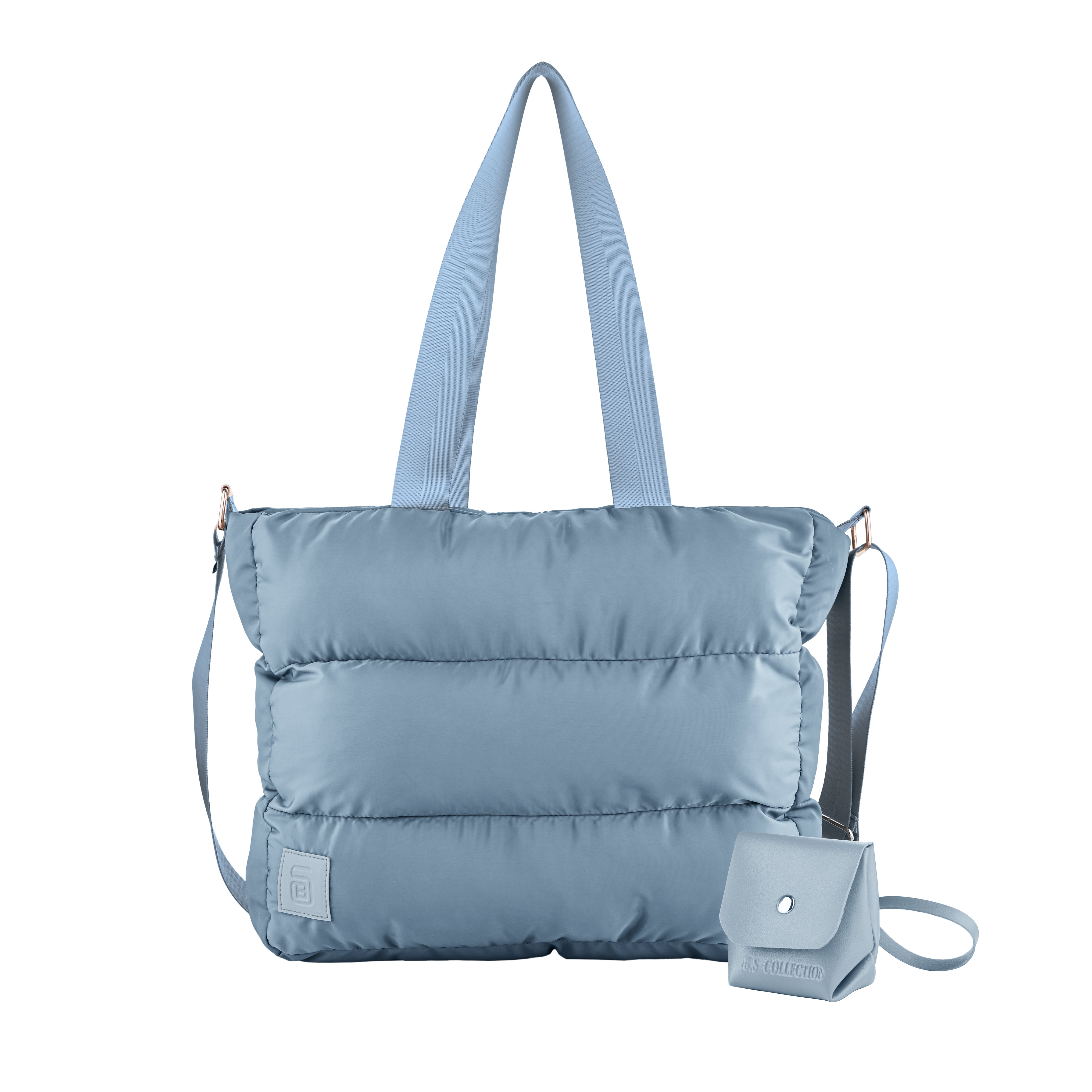 Waterproof M-Pillow Tote Bag - Light Blue