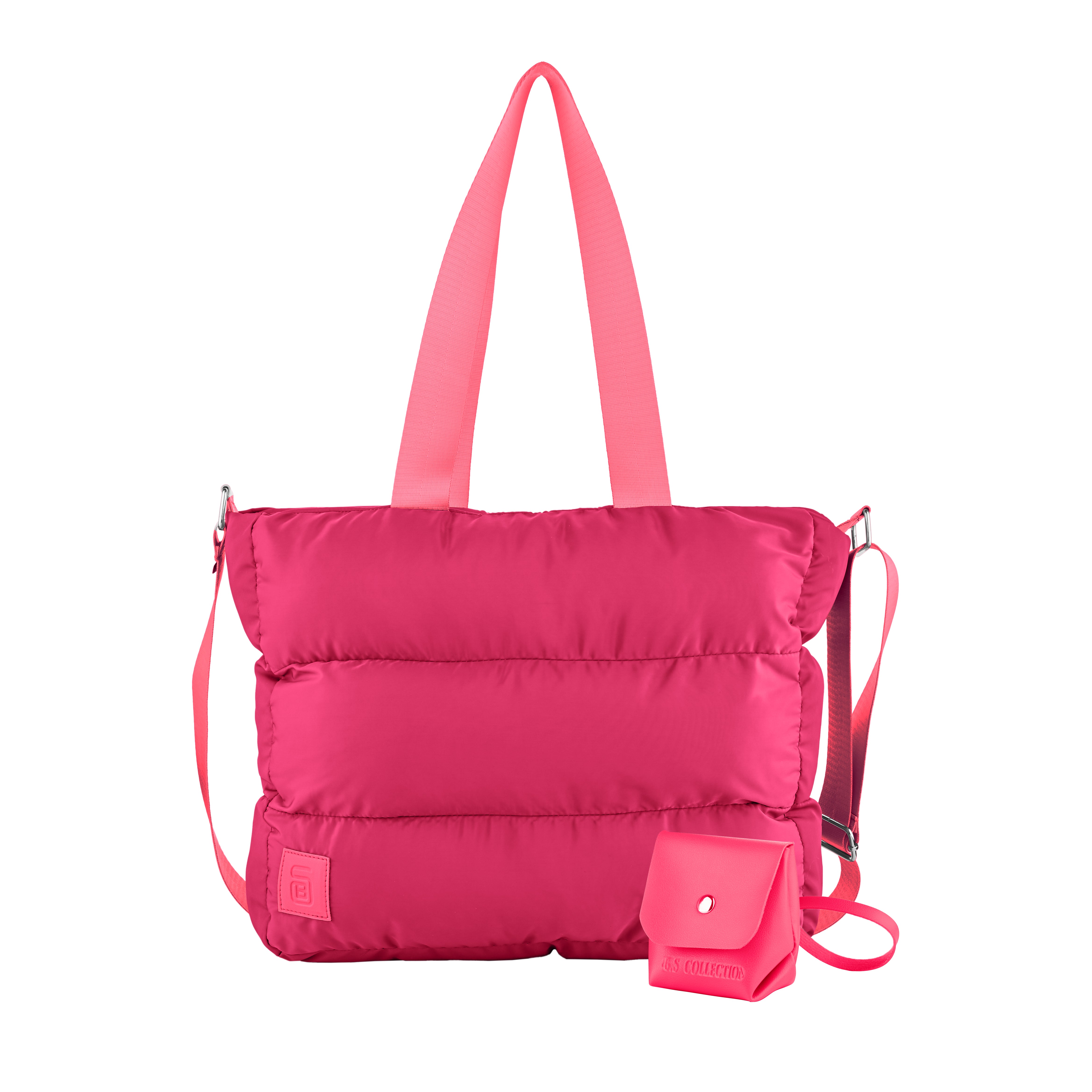 Waterproof M-Pillow Tote Bag - Hot Pink