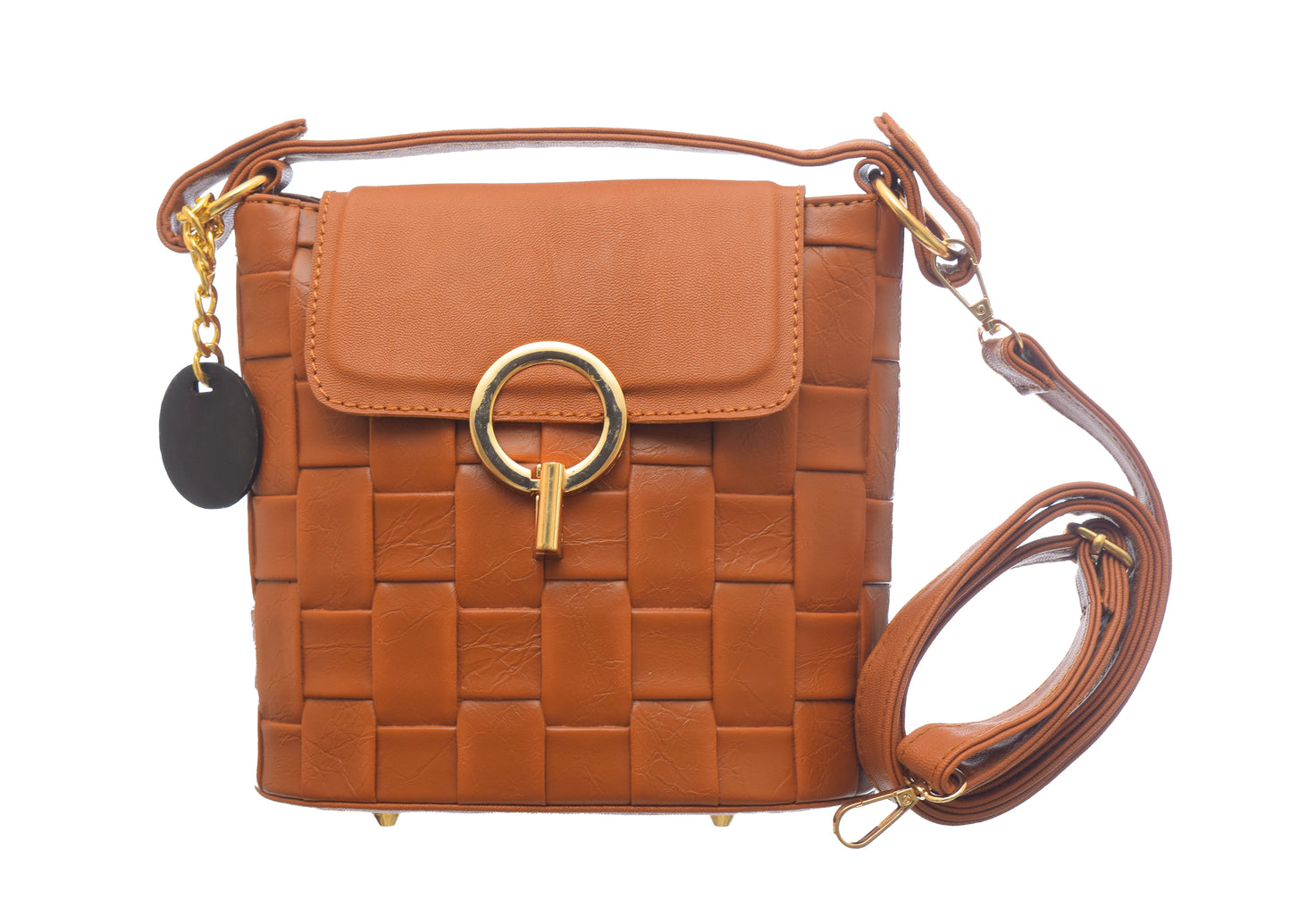 Leather Braided Crossbody Bag