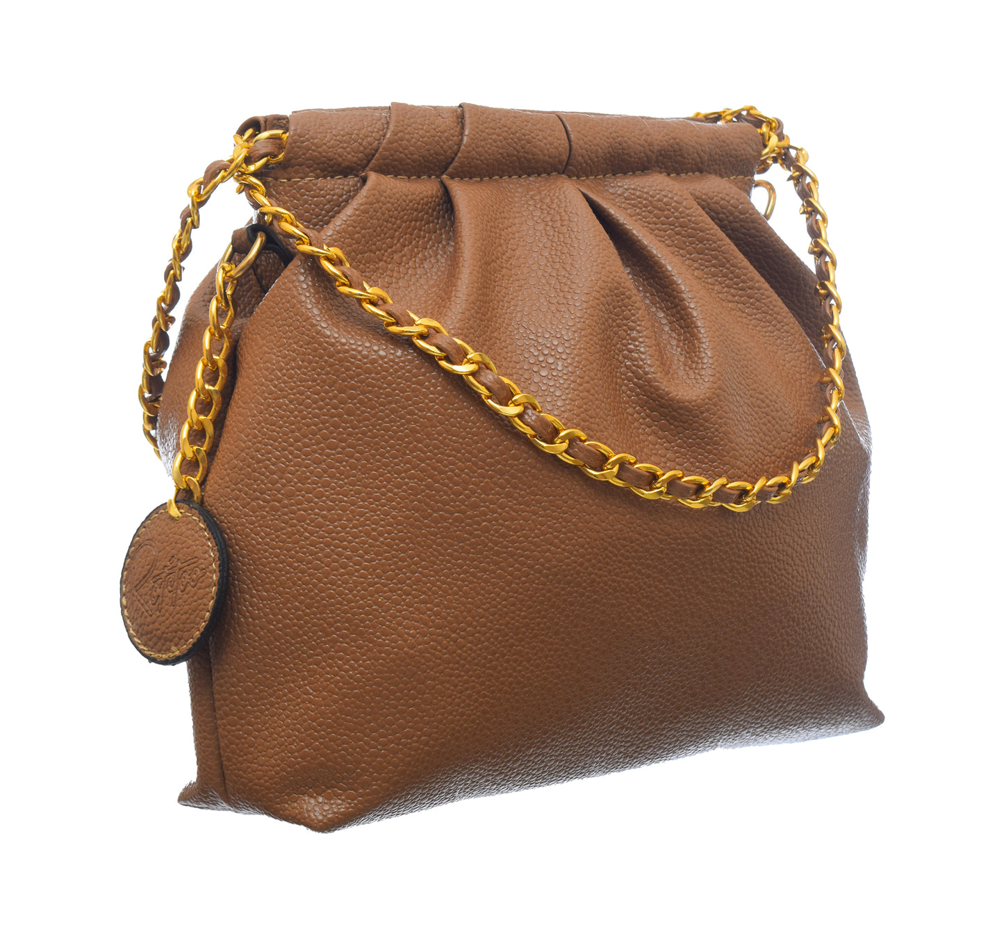 Shrink Leather Crossbody Bag