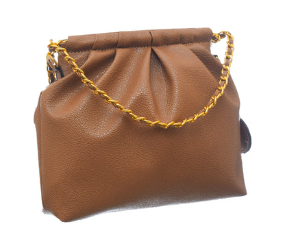 Shrink Leather Crossbody Bag