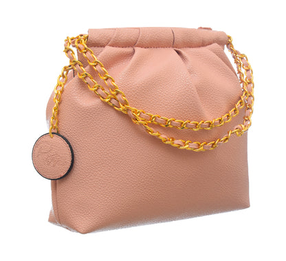 Shrink Leather Crossbody Bag