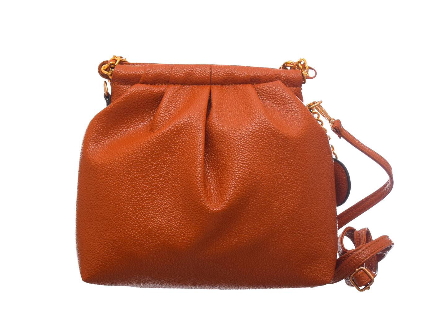 Shrink Leather Crossbody Bag