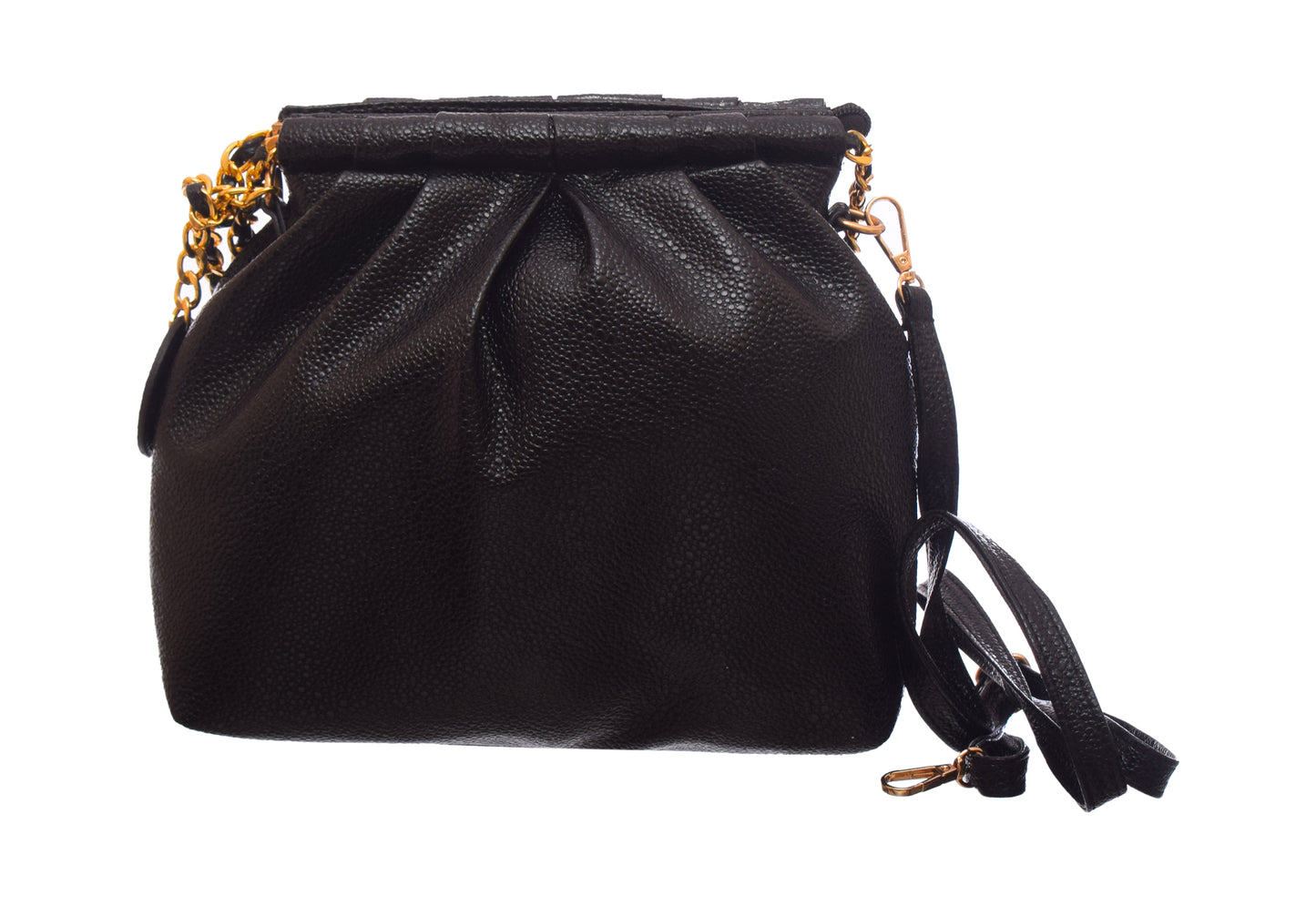 Shrink Leather Crossbody Bag