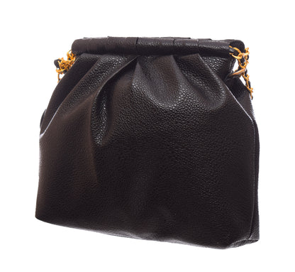 Shrink Leather Crossbody Bag