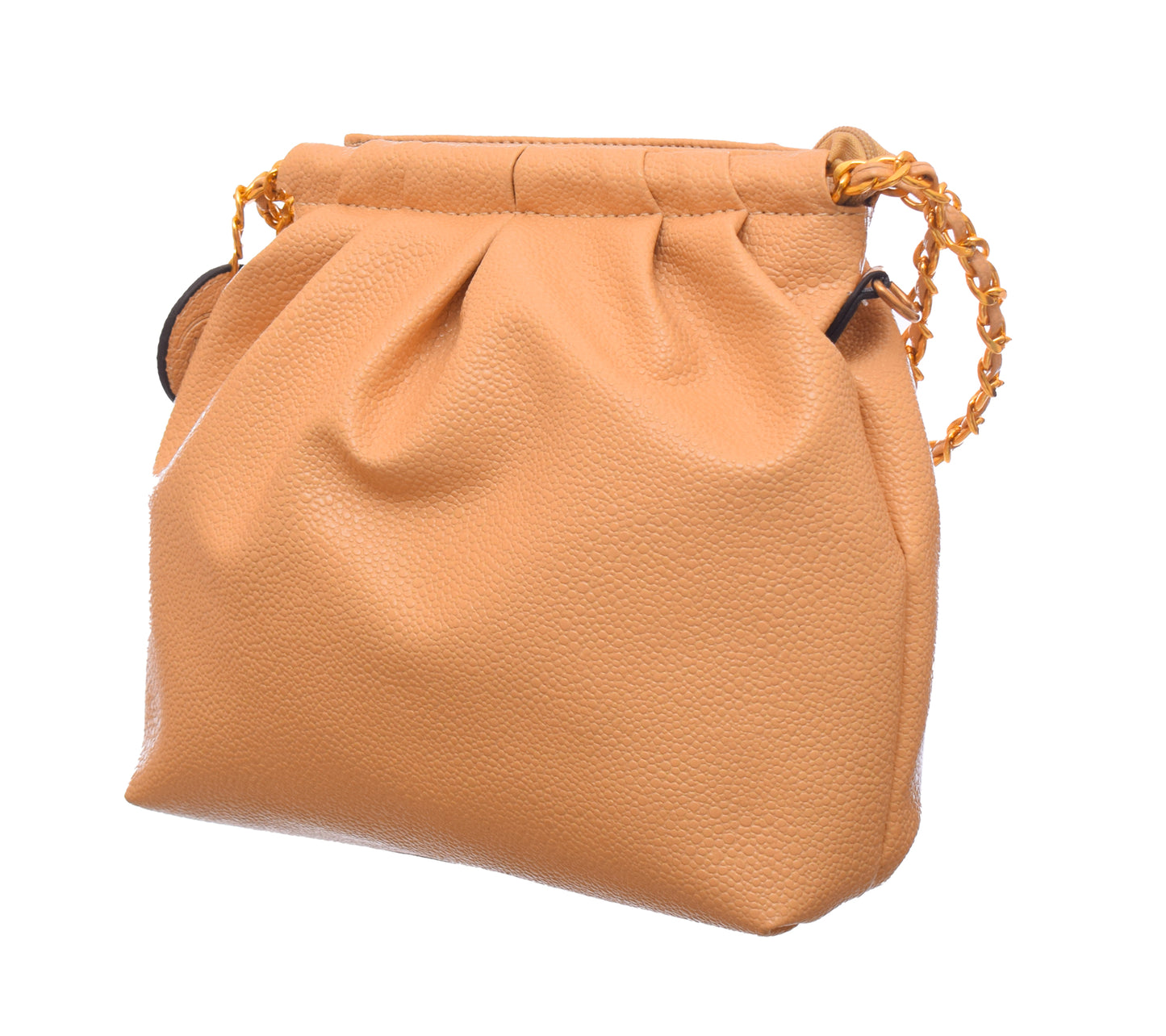 Shrink Leather Crossbody Bag