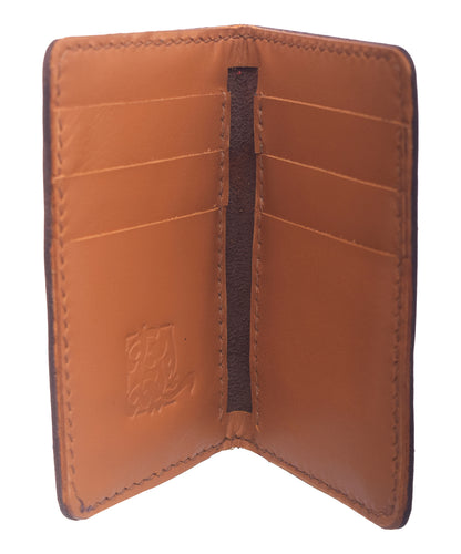 Genuine Leather Wallet with 9 Pockets Pharaonic Design