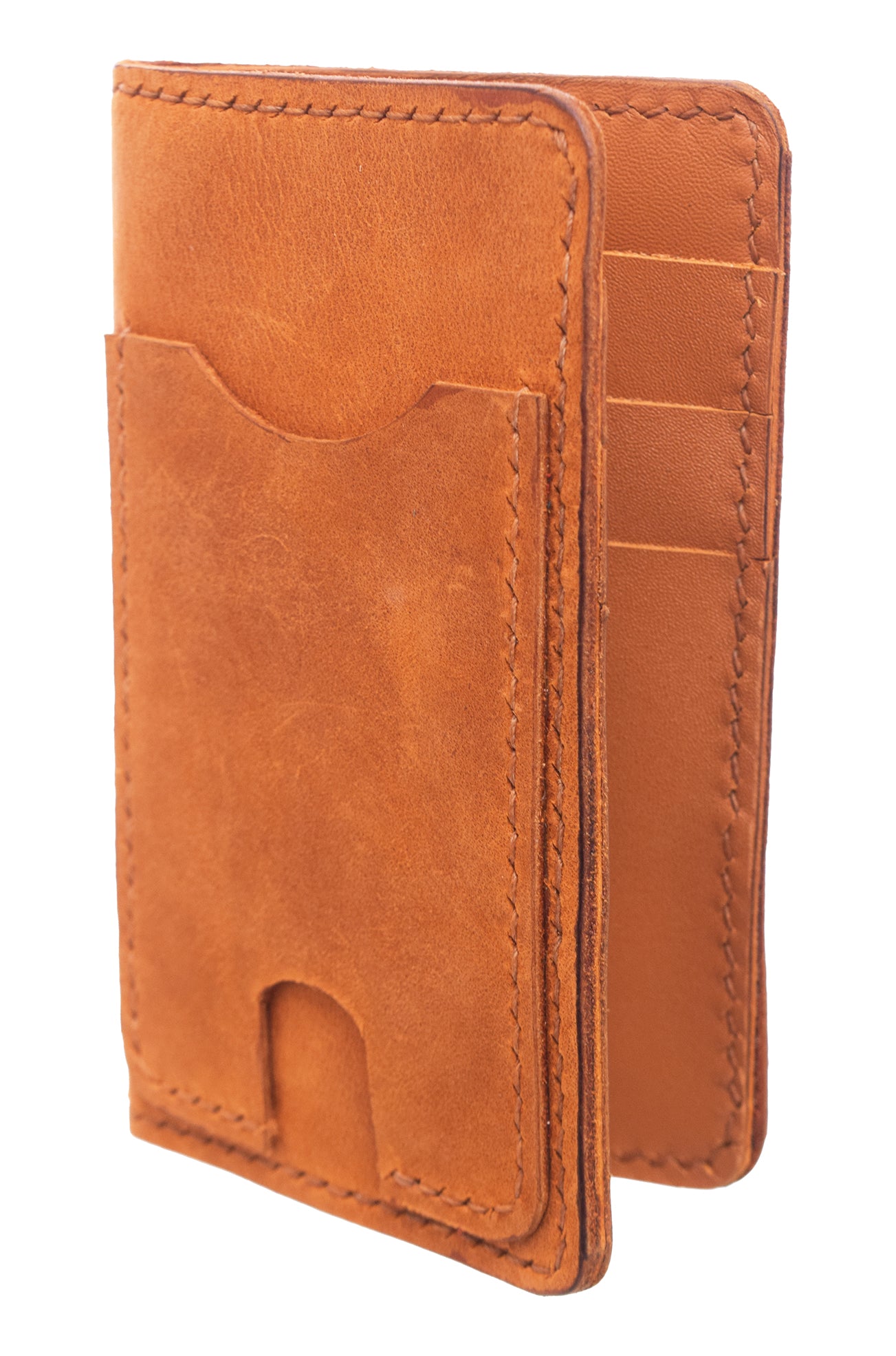 Genuine Leather Wallet with 9 Pockets Pharaonic Design