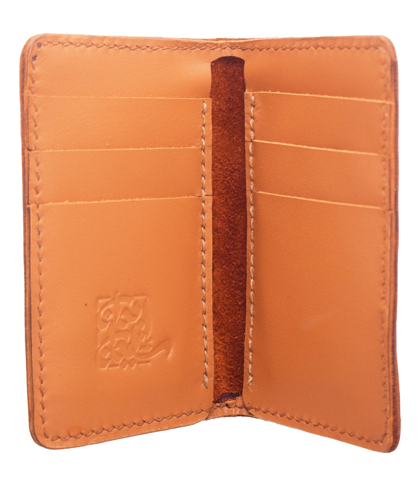 Genuine Leather Wallet with 9 Pockets Pharaonic Design