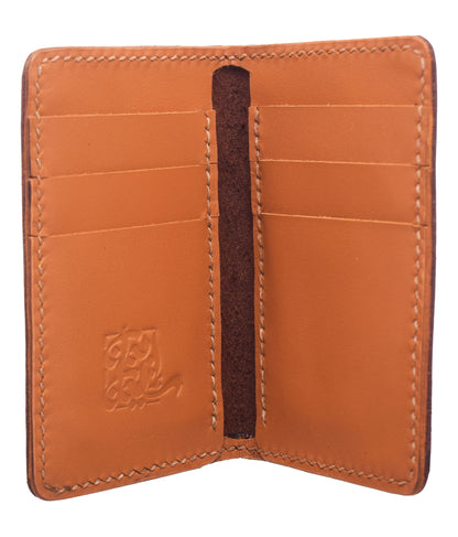 Genuine Leather Wallet with 9 Pockets Pharaonic Design