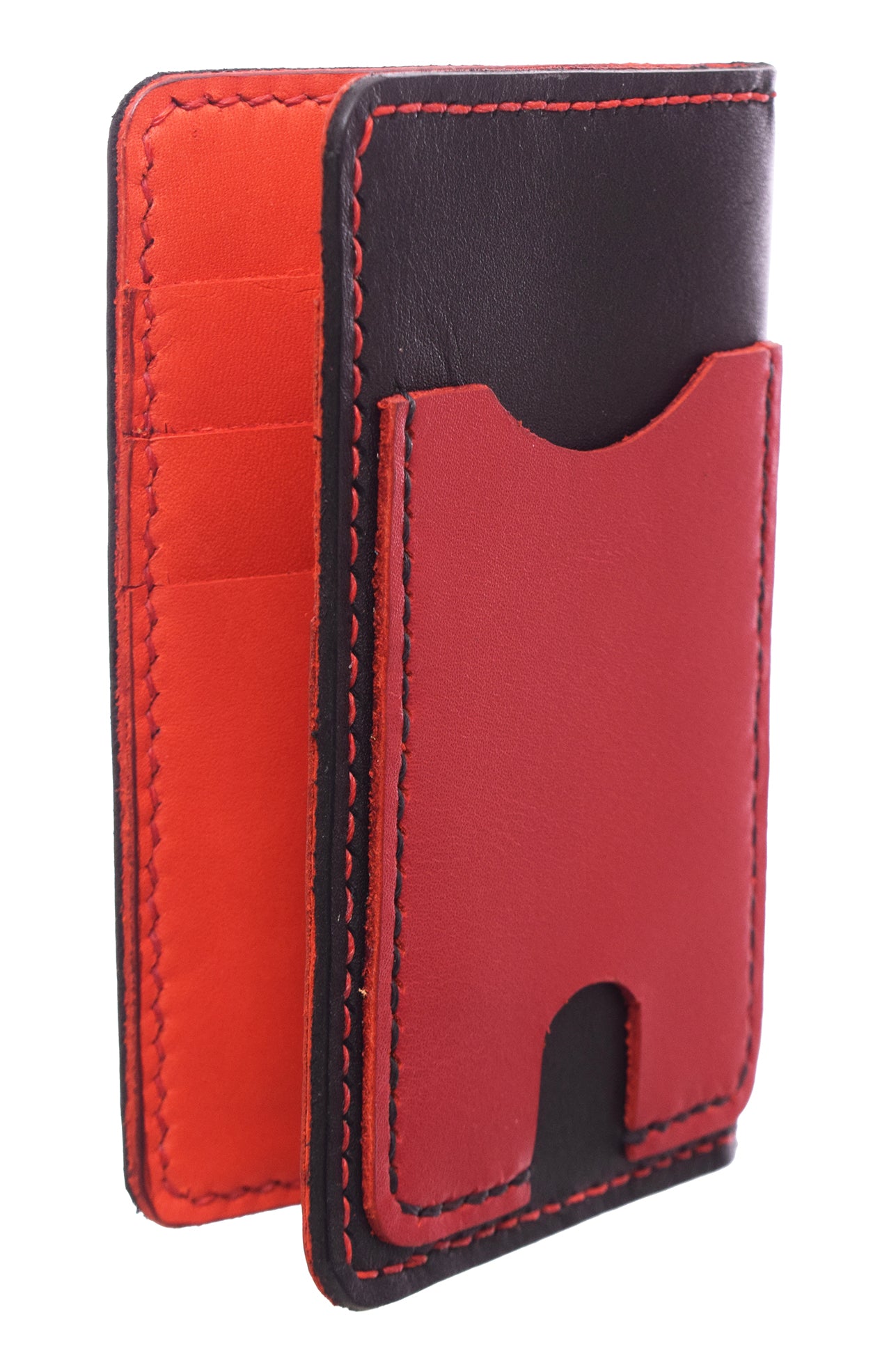 Genuine Leather Wallet with 9 Pockets Pharaonic Design