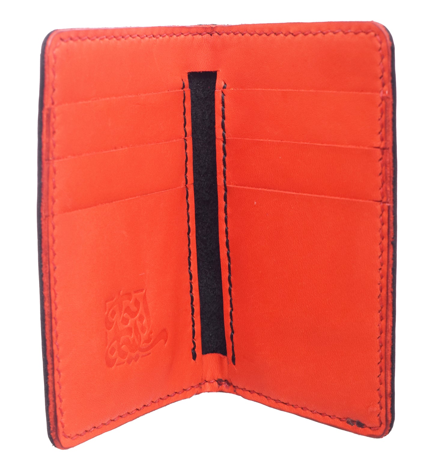 Genuine Leather Wallet with 9 Pockets Pharaonic Design