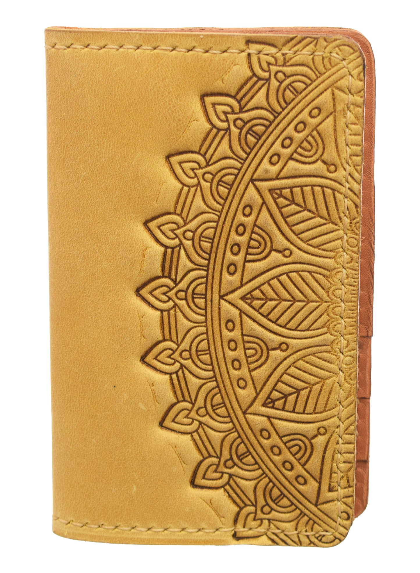 Genuine Leather Wallet with 9 Pockets with Embossed Design