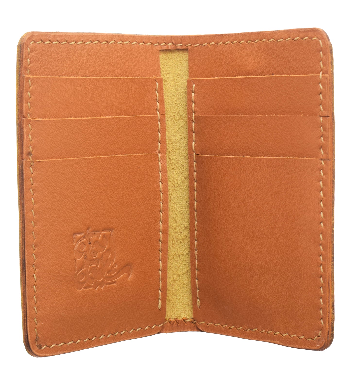 Genuine Leather Wallet with 9 Pockets with Embossed Design