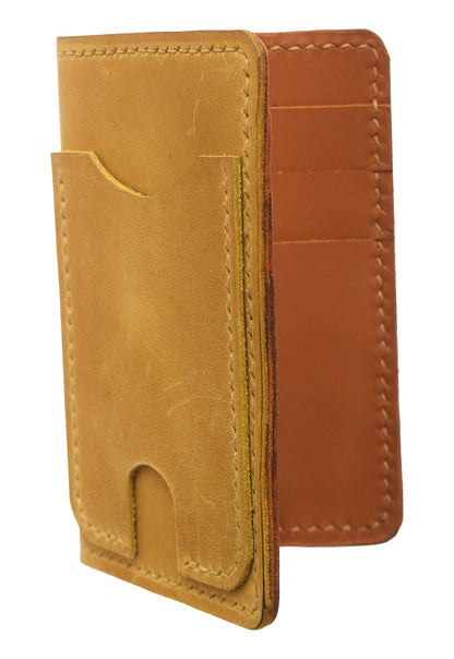 Genuine Leather Wallet with 9 Pockets with Embossed Design