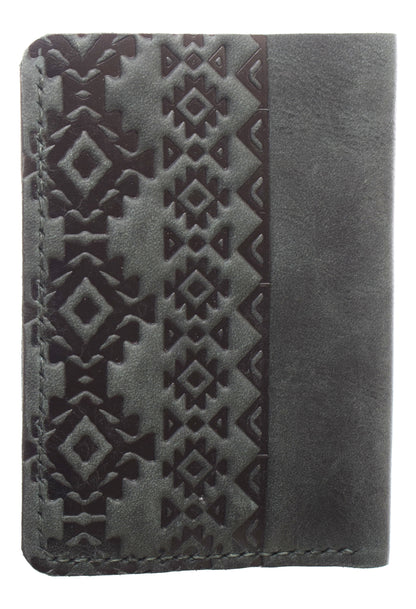 Genuine Leather Wallet with 8 Pockets with Embossed Design