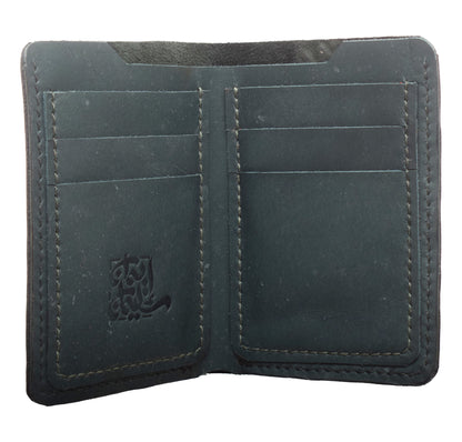 Genuine Leather Wallet with 8 Pockets with Embossed Design