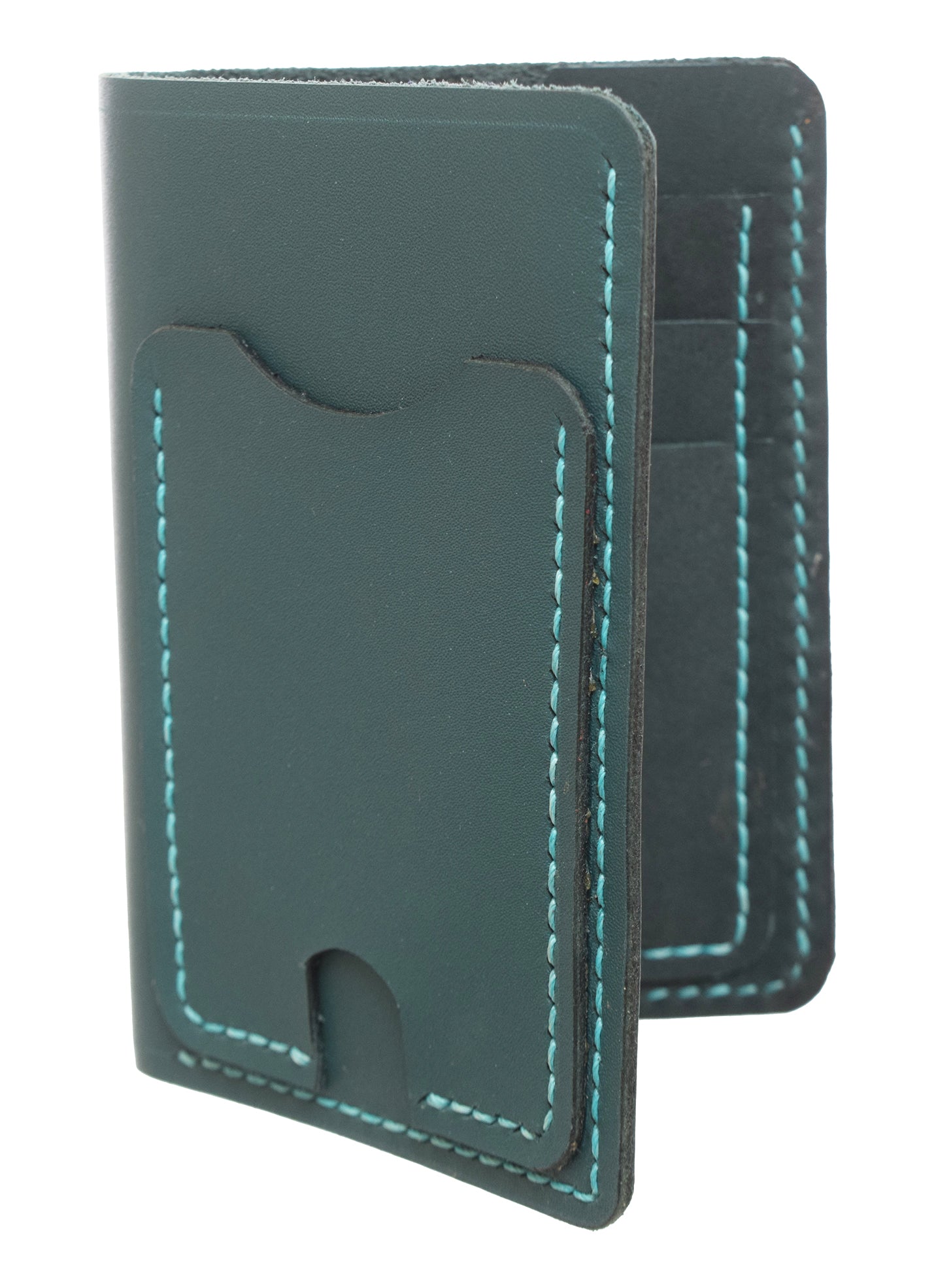 Genuine Leather Wallet with 8 Pockets with Embossed Design