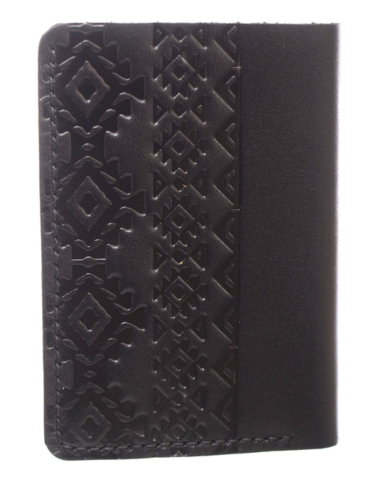 Genuine Leather Wallet with 8 Pockets with Embossed Design