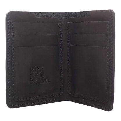 Genuine Leather Wallet with 8 Pockets with Embossed Design