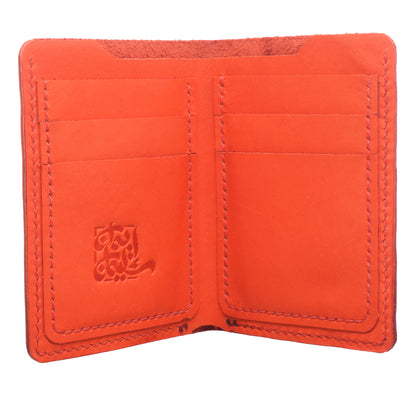 Genuine Leather Wallet with 8 Pockets with Embossed Design