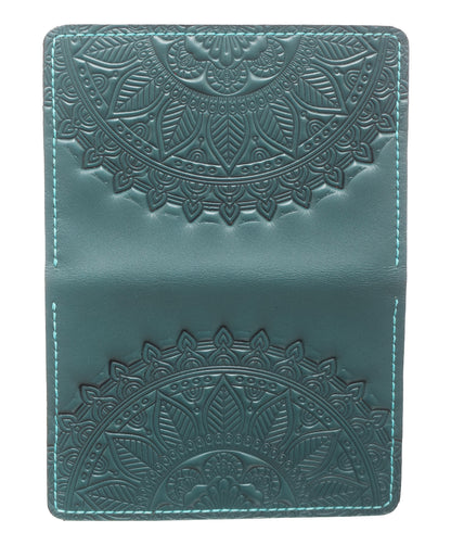 Genuine Leather Wallet with 4 Pockets with Embossed Design