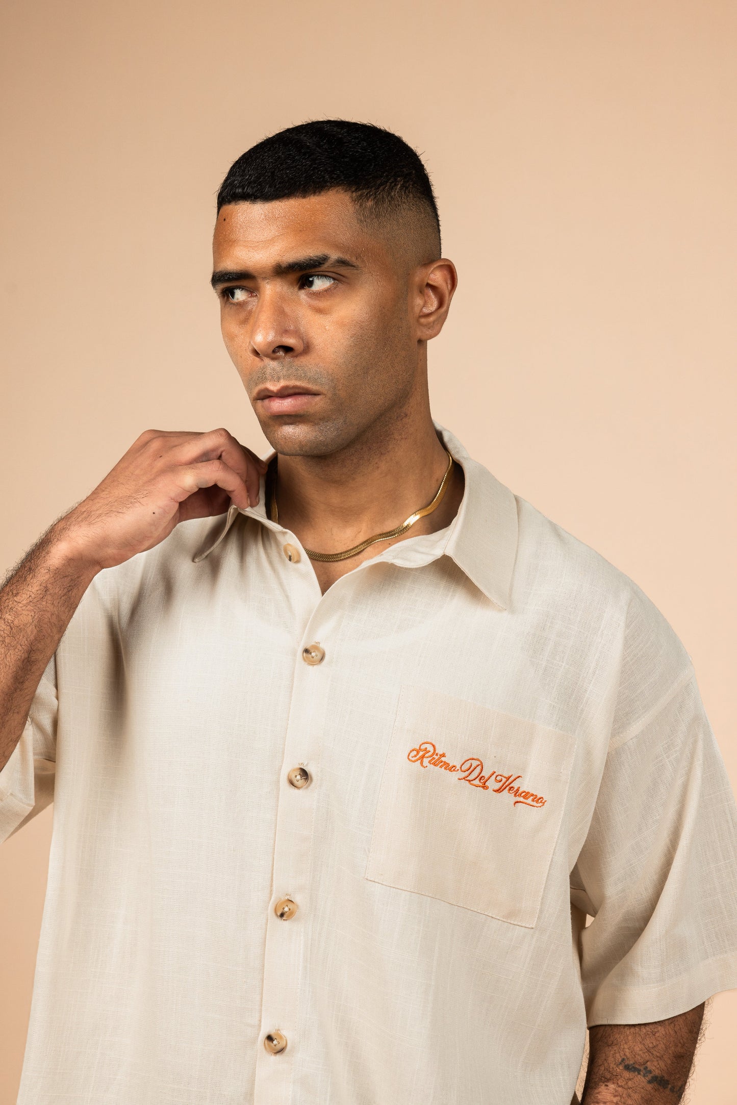 RDV Boxy Fit Linen Shirt - Off White