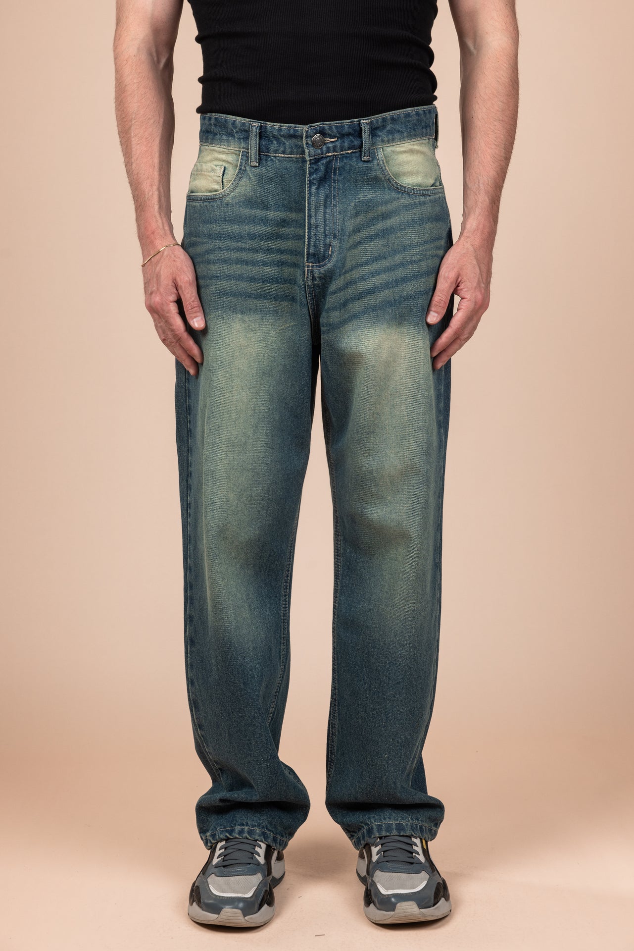 Jeans Wide Leg - Muted Blue