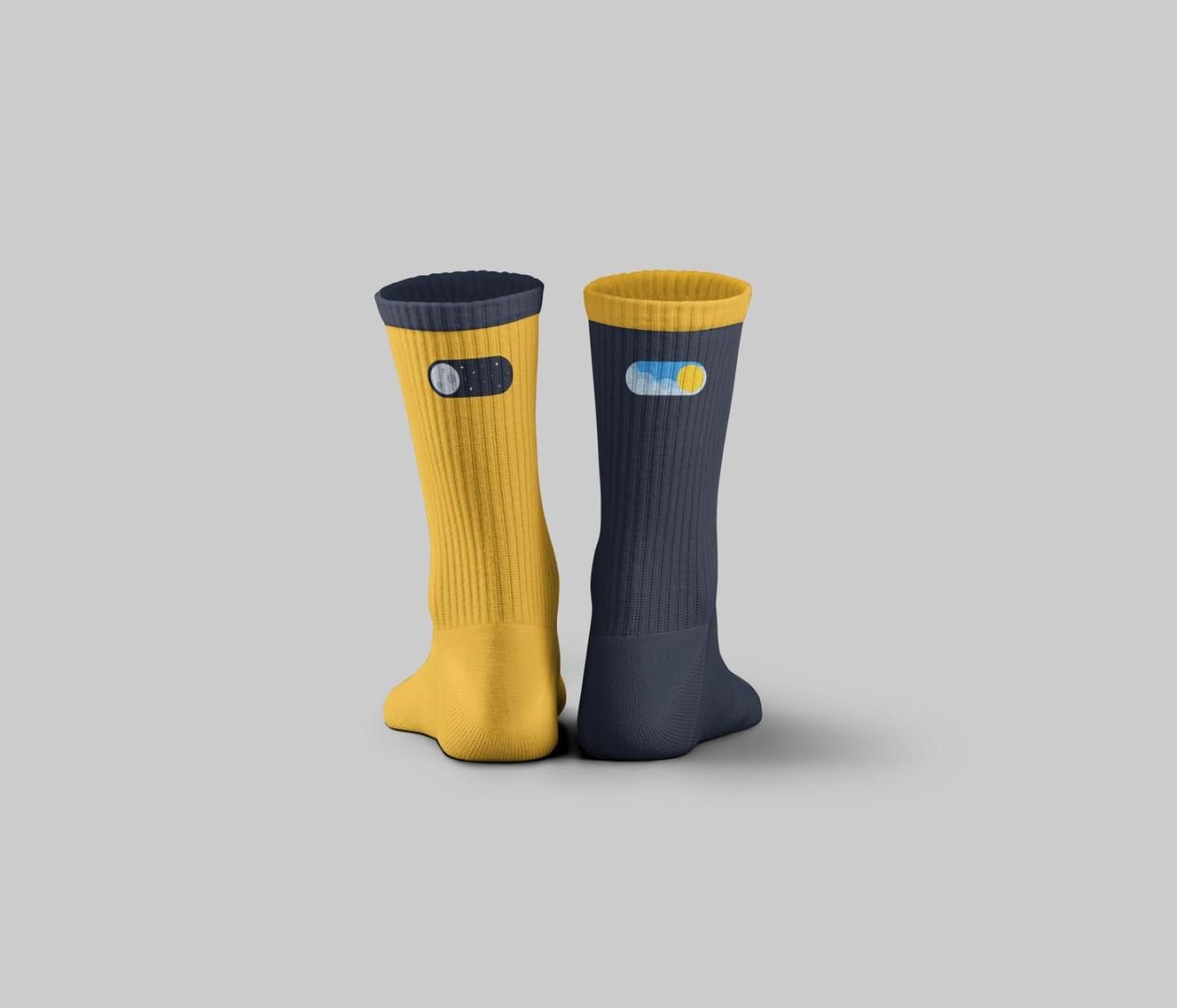 Cotton Printed Crew Socks – Multicolor