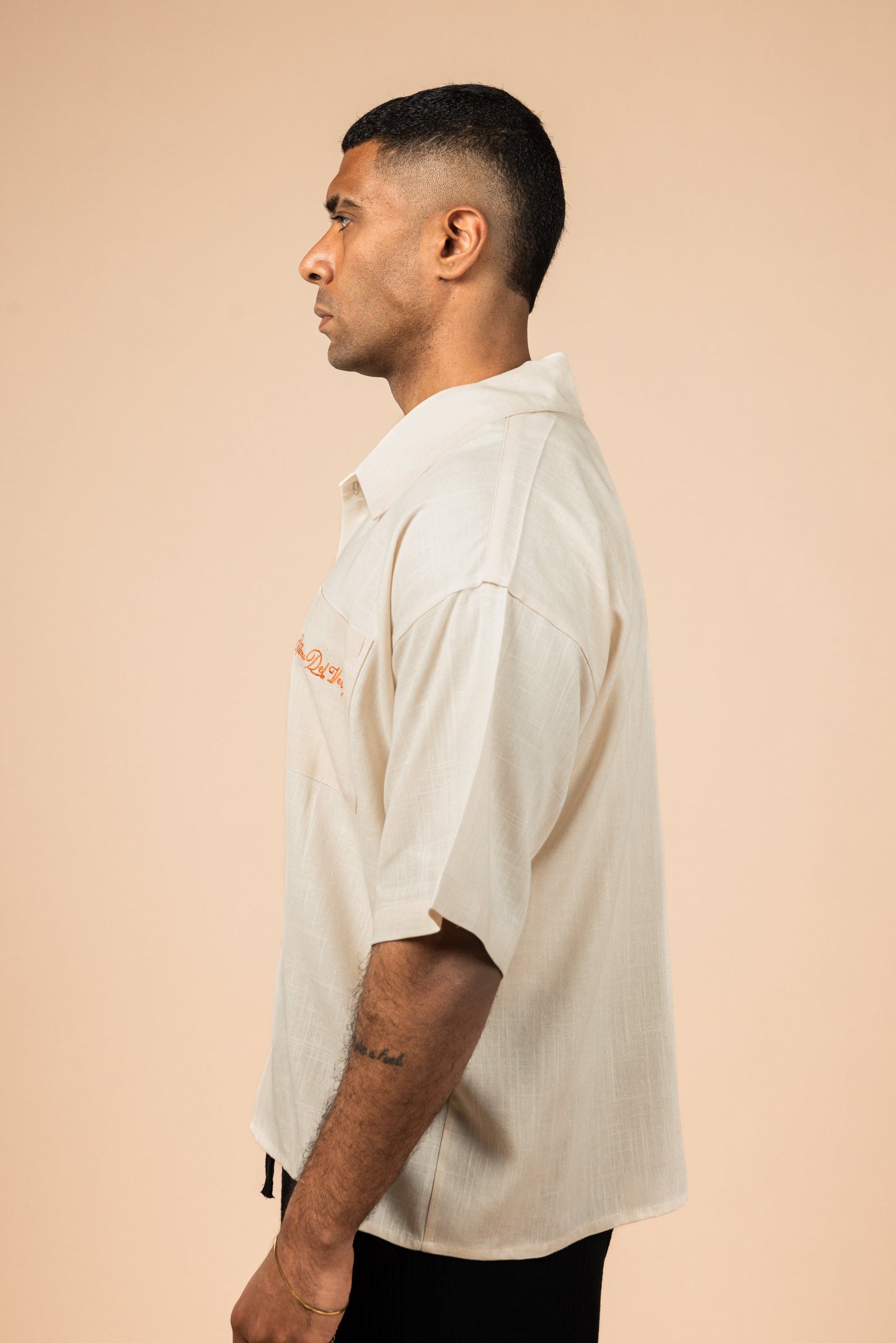 RDV Boxy Fit Linen Shirt - Off White