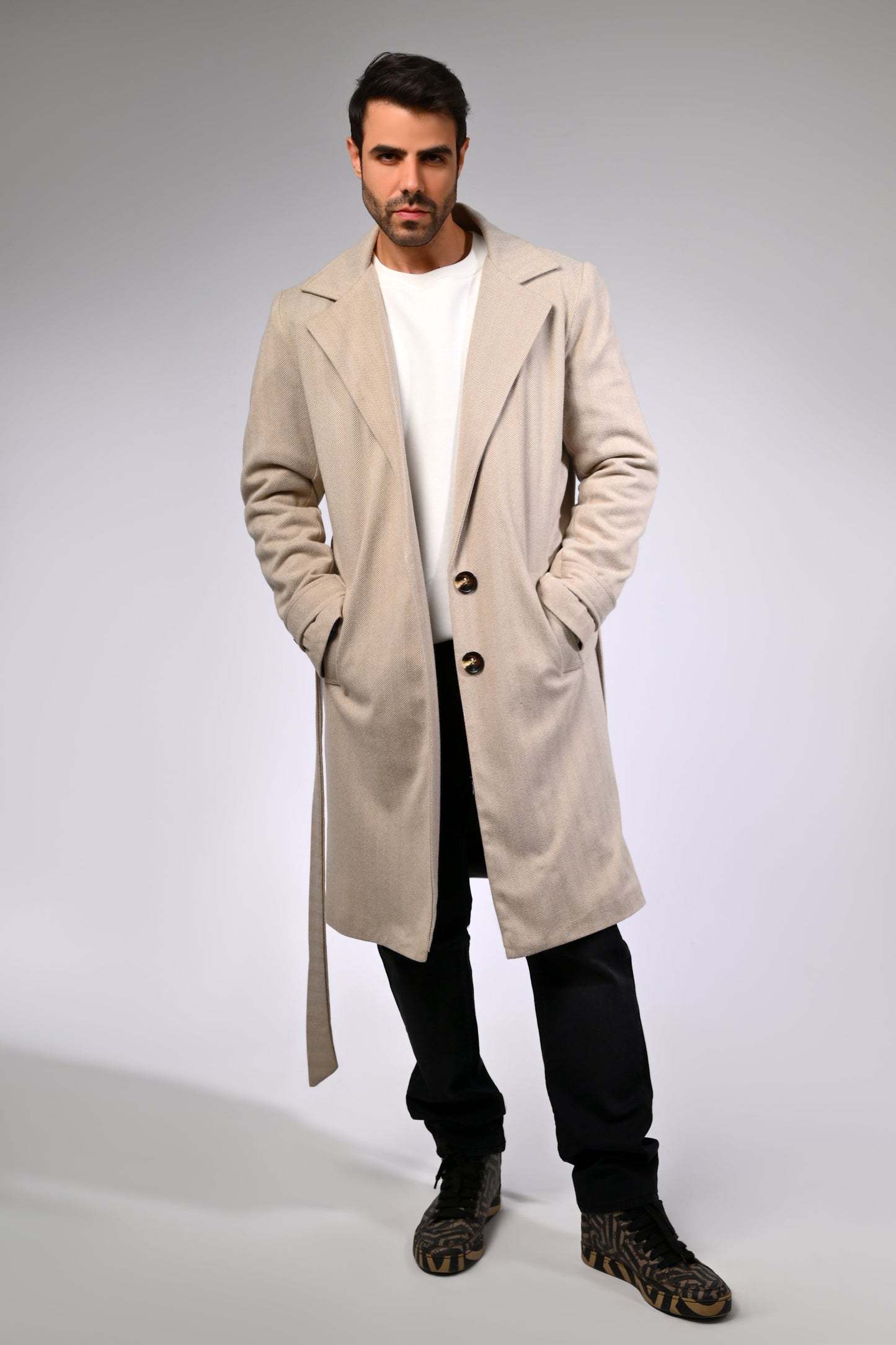 Woolen Beige Coat