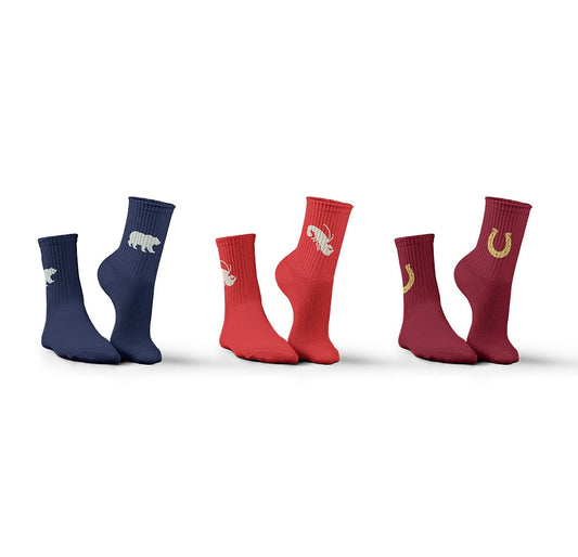 Cotton Crew Socks - Set Of 3