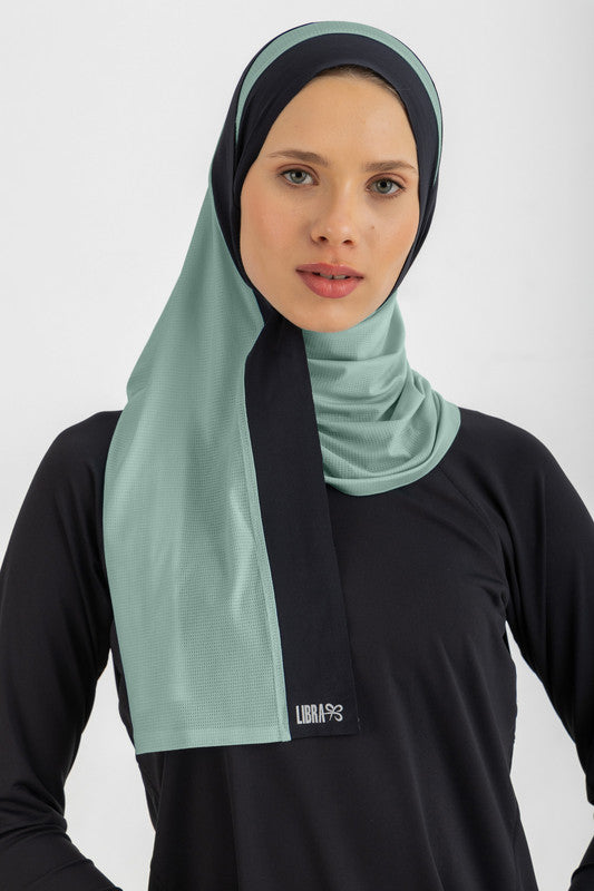Solid Ultra-Grip Sports Performance Veil – Pale Green