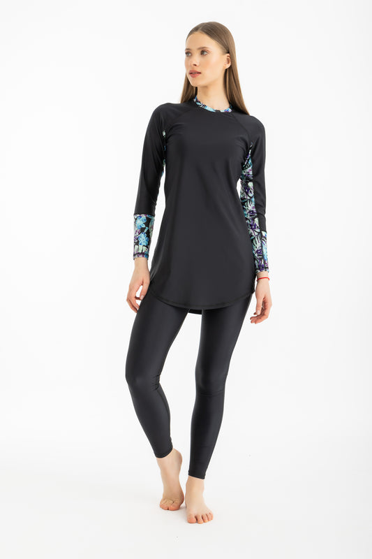 Lycra Ocean Sense Swimsuit - Black