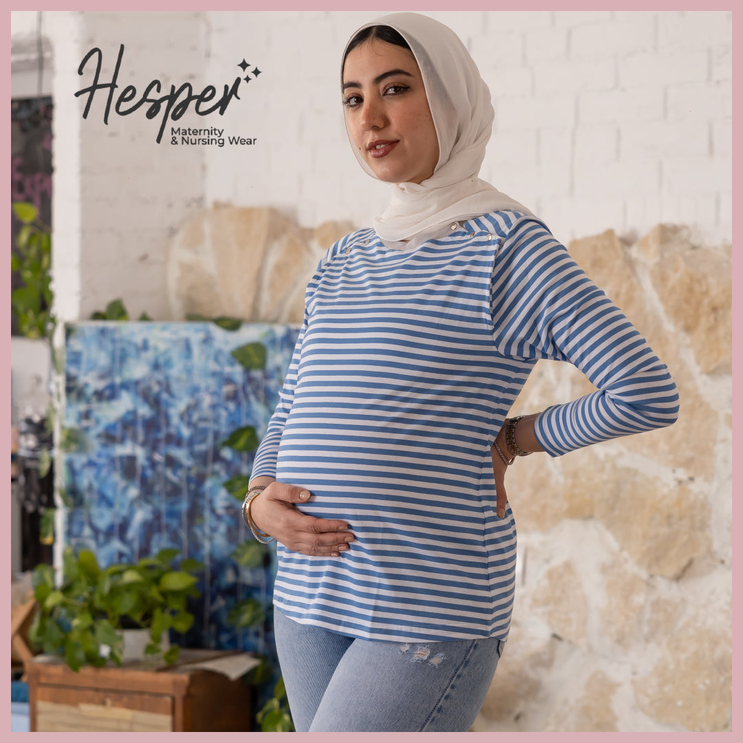 Summer Ease Half Sleeve Snap Nursing Maternity T-Shirt