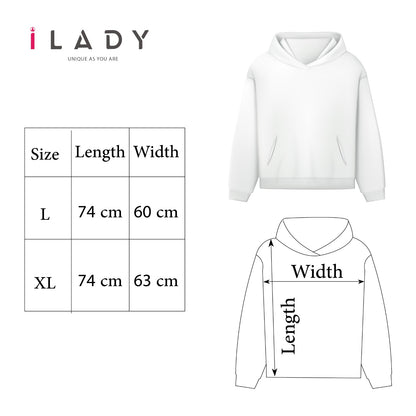 Hoodie iLADY Gray