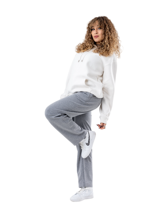Grey Flat fit oversized Sweatpants