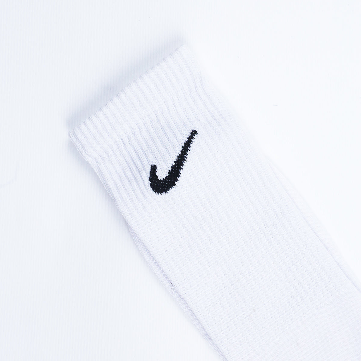 Cotton Basic Crew Socks – White