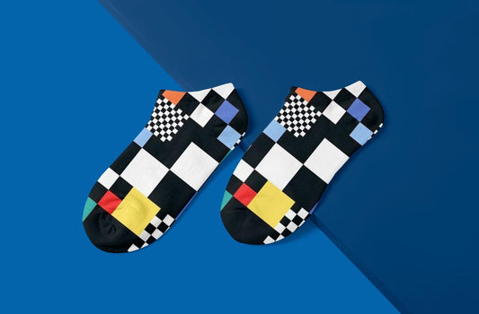 Cotton Colorful Pattern Ankle Socks – Multicolor