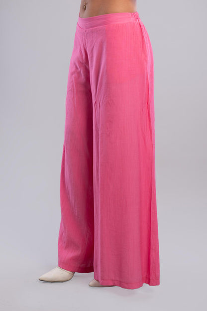 Lined High waisted wide-leg pants