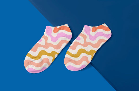 Cotton Colorful Pattern Ankle Socks – Multicolor