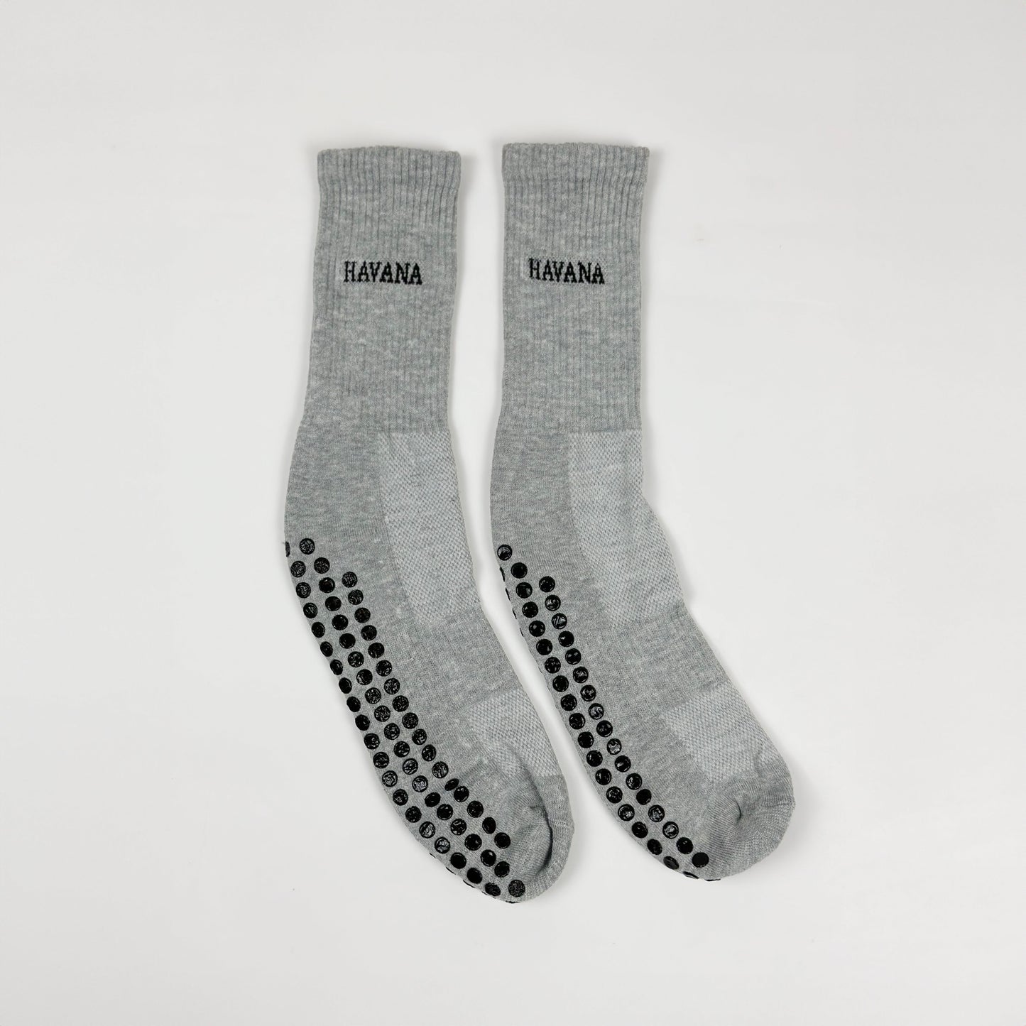 Cotton Athletic Grip Socks – Grey