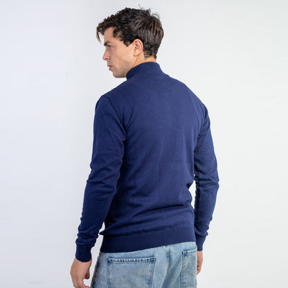 Halfzip Sweater Round Neck Full Sleeves