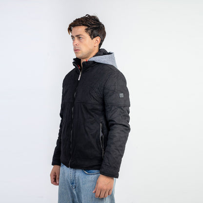 Easy To Install And Remove Melton Velvet Hooded Jacket