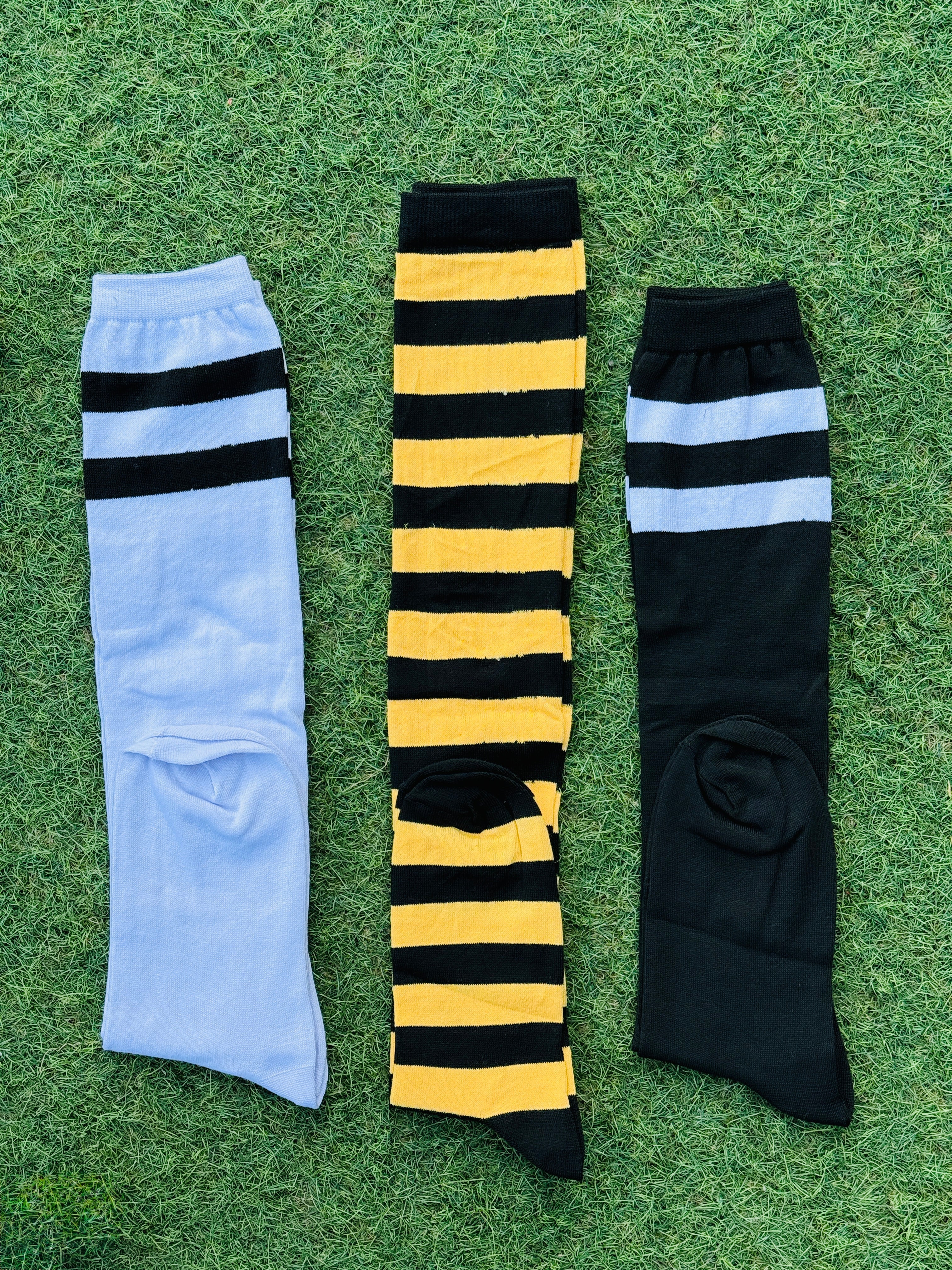 Cotton Printed Crew Socks - Pack Of 3