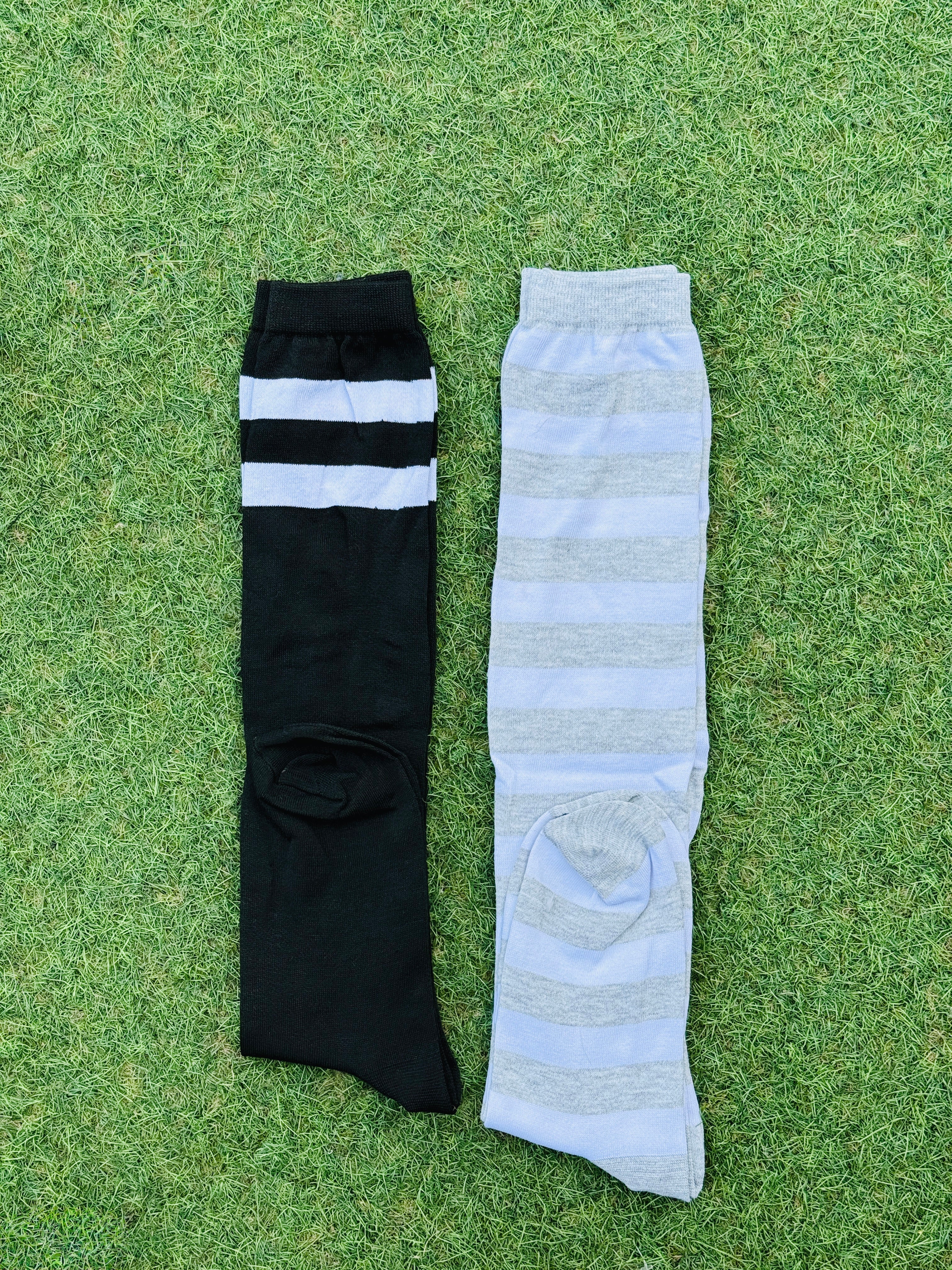 Cotton Striped Crew Socks - Pack Of 2