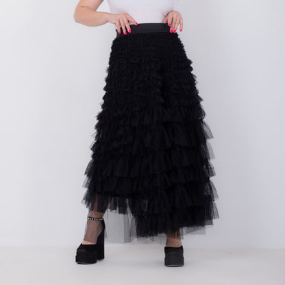 Fluffy Tullet Maxi Skirt